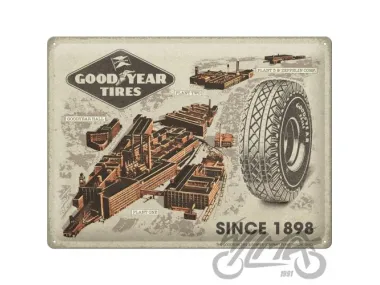 METALINĖ LENTELĖ 30x40 GOODYEAR FACTORIES 23361