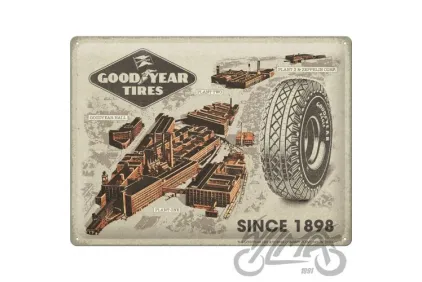 TIN SIGN 30x40 GOODYEAR FACTORIES 23361