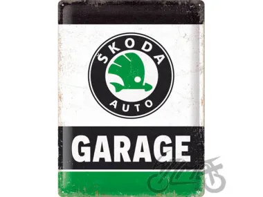 METALINĖ LENTELĖ 30x40 SKODA GARAGE GREEN 23367