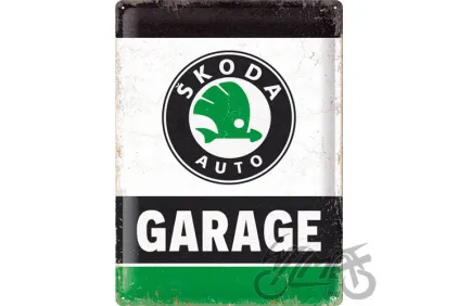 METALINĖ LENTELĖ 30x40 SKODA GARAGE GREEN 23367