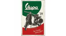 TIN SIGN 40x60 VESPA THE ITALIAN CLASS 24014