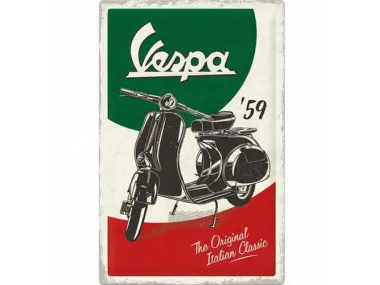 TIN SIGN 40x60 VESPA THE ITALIAN CLASS 24014