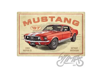 METALINĖ LENTELĖ 40x60 FORD MUSTANG GT RED 24017