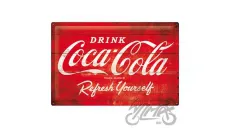 METALINĖ LENTELĖ 40x60 COCA-COLA LOGO RED 24019
