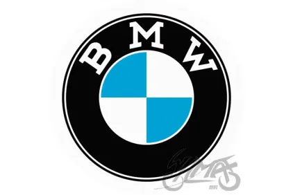 TIN SIGN ROUND 35cm BMW LOGO 25101