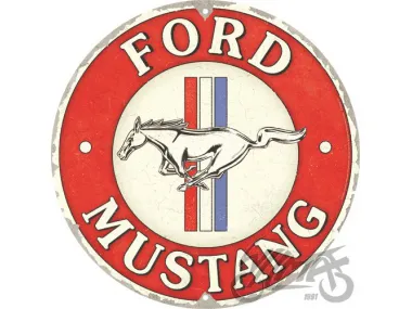 METALINĖ LENTELĖ APVALI 35cm FORD MUSTANG 25102