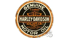 METALINĖ LENTELĖ APVALI 35cm HARLEY DAVIDSON 25103