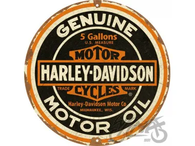 METALINĖ LENTELĖ APVALI 35cm HARLEY DAVIDSON 25103