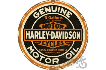 METALINĖ LENTELĖ APVALI 35cm HARLEY DAVIDSON 25103