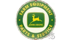 METALINĖ LENTELĖ APVALI 35cm JOHN DEERE 25104