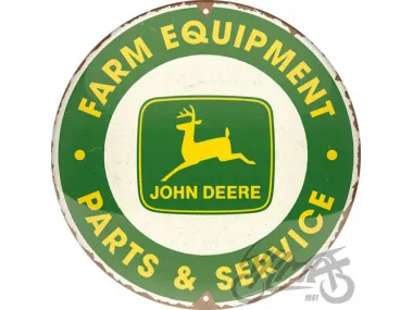 METALINĖ LENTELĖ APVALI 35cm JOHN DEERE 25104