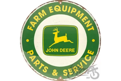 METALINĖ LENTELĖ APVALI 35cm JOHN DEERE 25104