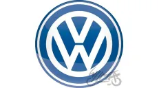 TIN SIGN ROUND 35cm VW LOGO 25106