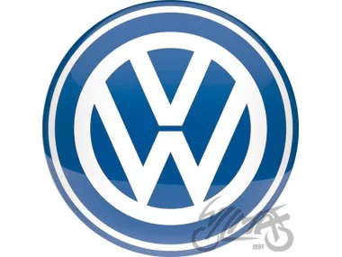 TIN SIGN ROUND 35cm VW LOGO 25106