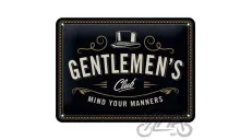 TIN SIGN 15X20 VESPA GENTELMENS 26249