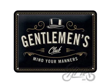 TIN SIGN 15X20 VESPA GENTELMENS 26249