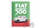 TIN SIGN 15X20 FIAT 500 ITALIAN COLOUR 26254