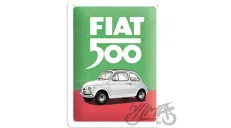 METALINĖ LENTELĖ 15X20 FIAT 500 ITALIAN COLOUR 26254