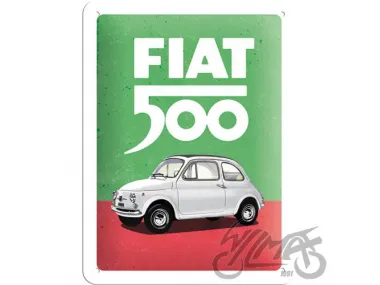 METALINĖ LENTELĖ 15X20 FIAT 500 ITALIAN COLOUR 26254