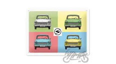 METALINĖ LENTELĖ 15X20 TRABANT POP ART 26258