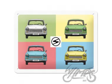 METALINĖ LENTELĖ 15X20 TRABANT POP ART 26258