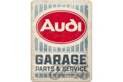 METALINĖ LENTELĖ 15X20 AUDI GARAGE 26263