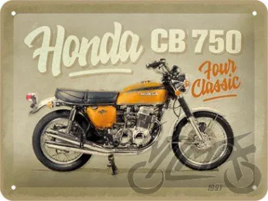 TIN SIGN 15X20 HONDA MC CB750 FOUR 26270