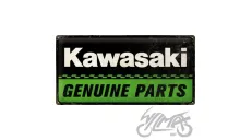 TIN SIGN 25x50 KAWASAKI GENUINE PARTS 27025