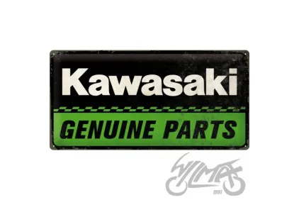 TIN SIGN 25x50 KAWASAKI GENUINE PARTS 27025