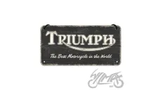 METALINĖ LENTELĖ 10x20 TRIUMPH LOGOTIPAS 28052