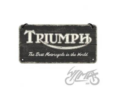 METALINĖ LENTELĖ 10x20 TRIUMPH LOGOTIPAS 28052