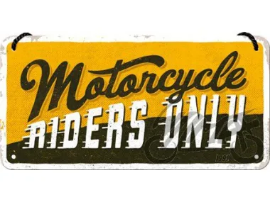 METALINĖ LENTELĖ 10x20 TIK MOTOCIKLŲ VAŽIUOTOJAMS 28063