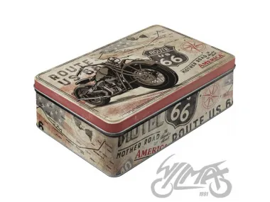 TIN BOX ROUTE 66 BIKE MAP 30752