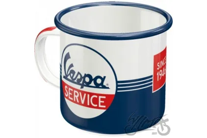MUG ENAMEL VESPA SERVICE 43214