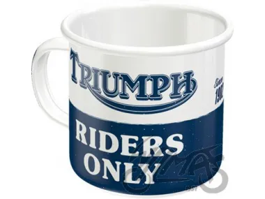 MUG ENAMEL TRIUMPH RIDERS 43228