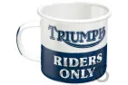MUG ENAMEL TRIUMPH RIDERS 43228