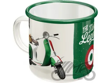 MUG ENAMEL VESPA ITALIAN 43229