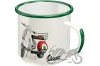 puodelis emaliuotas Vespa Italian 43229