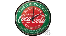 WALL CLOCK COCA-COLA GREEN 51215