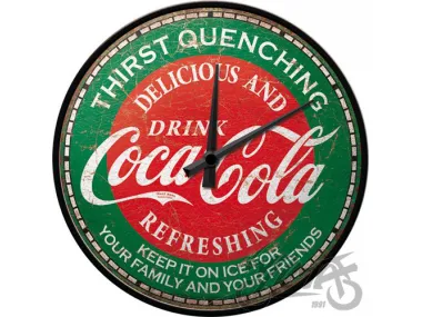 WALL CLOCK COCA-COLA GREEN 51215