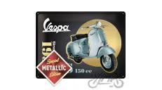 METALINĖ LENTELĖ 30x40 VESPA- GS 150 SIN GOLD 63385