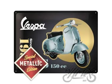 METALINĖ LENTELĖ 30x40 VESPA- GS 150 SIN GOLD 63385