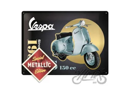 METALINĖ LENTELĖ 30x40 VESPA- GS 150 SIN GOLD 63385