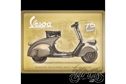 METALINĖ LENTELĖ 30x40 VESPA 75 YEAR 63402