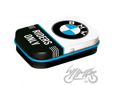 MĖTYNIŲ SALDAINIŲ DĖŽUTĖ BMW RIDERS ONLY 81408