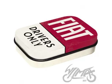 MĖTYNIŲ SALDAINIŲ DĖŽUTĖ FIAT DRIVER ONLY 81433 4 VNT RINKINYS