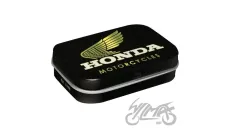MĖTYNIŲ SALDAINIŲ DĖŽUTĖ HONDA MC MOTORCYCLE GOLD 81453 4 VNT RINKINYS