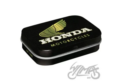 MĖTYNIŲ SALDAINIŲ DĖŽUTĖ HONDA MC MOTORCYCLE GOLD 81453 4 VNT RINKINYS