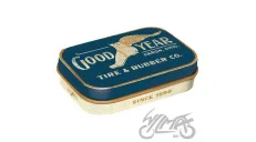 MĖTYNIŲ SALDAINIŲ DĖŽUTĖ GOODYEAR WING FOOT LOGO 81454 4 VNT RINKINYS
