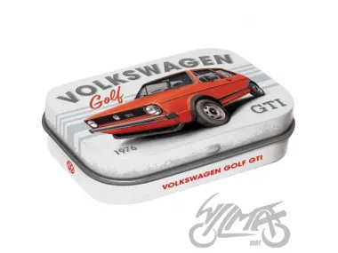MĖTYNIŲ SALDAINIŲ DĖŽUTĖ VW GOLF GTI 1976 81473 4 VNT PAKUOTĖ